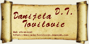 Danijela Tovilović vizit kartica